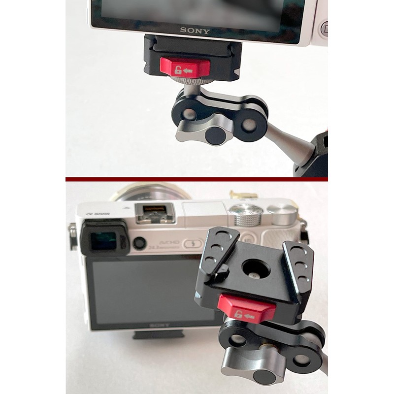 YAAAM S-QR Series Camera (1/4 Screw) for GoPro Tripod Quick