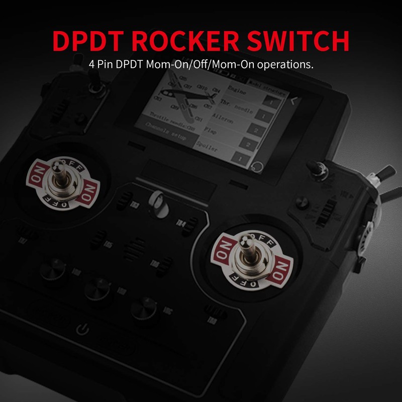 DaierTek Waterproof Reverse Polarity Switch 12V Momentary Toggle Switch 30A