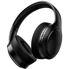 Boompods Headpods Pro 2 Over Ear Headphones - Foldable Bluetooth Headphones Over Ear Design, Lightweight Wireless Headset with Built-In Mic, 50+ Hours Cordless Playtime, PillowFoam Comfort - Black