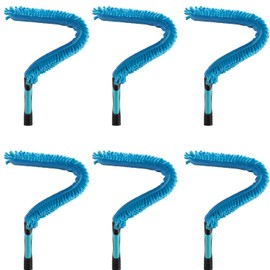 Microfiber Flexible Ceiling Fan Duster with Washable Chenille Dusting Cloth, Use by Hand or Attach to Extension Poles (6)