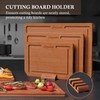 Empune Bamboo Cutting Board Set, Wood Cutting Boards for Kitchen