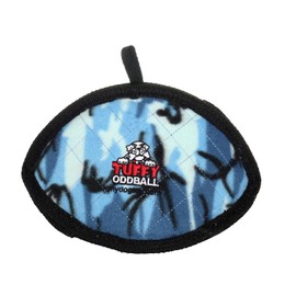 TUFFY - World'S Tuffest Soft Dog Toy-Ultimate ODD Ball Camo Blue-Múltiples Capas. Hecho Duradero, Fuerte y Resistente. Juego Interactivo (Tug, Toss & Fetch). Lavable a máquina y Flota