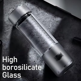 Sgvet Hydrogen Water Bottle is a 3-Purpose Hydrogen Water Generator That uses Advanced SPE and PEM Over 3000 ppb of odourless Hydrogen Water (Add Hydrogen Absorption)