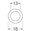 SANEI PP42-15S-13 Water Supply Pipe Adjustment Washer, Adjustable Slip Washer,