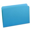 Smead File Folder, Reinforced Straight-Cut Tab, Legal Size, Blue, 100