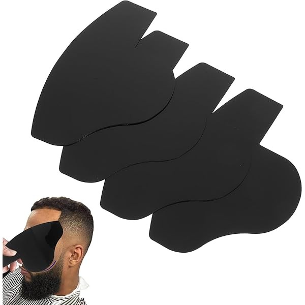 Beard Guide Shaping Template 4pcs Mustache Lineup Hairline Optimizer Drawing