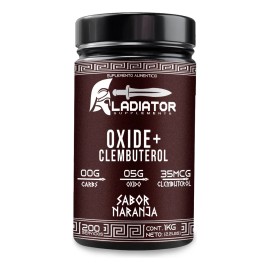 Óxido Nítrico + Clembuterol Gladiator 1 Kg Pre-entreno