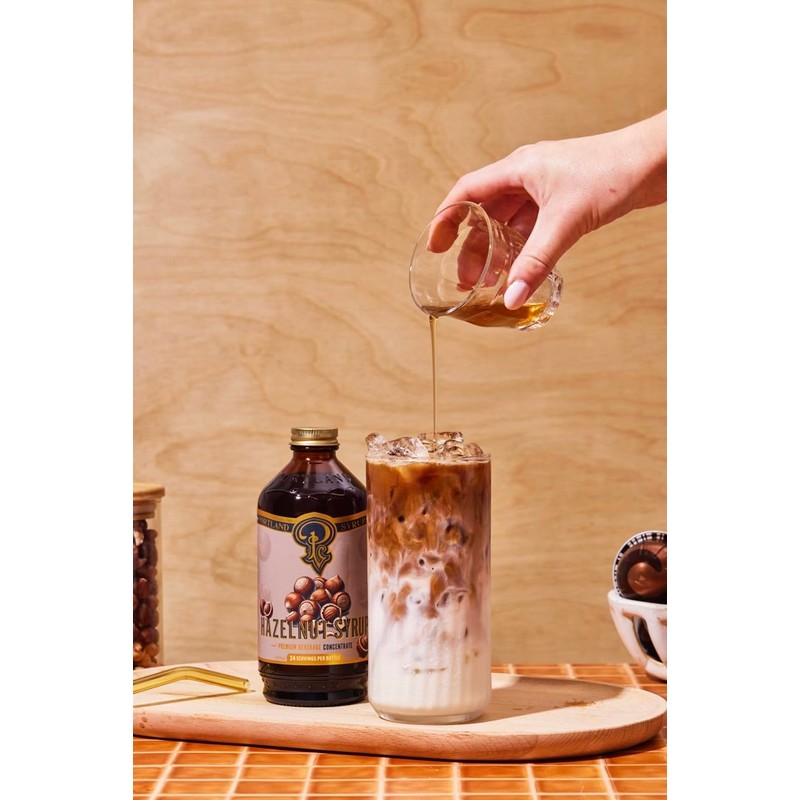 Portland Syrups Hazelnut Syrup – Flavoring for Coffee, Lattes, Cold