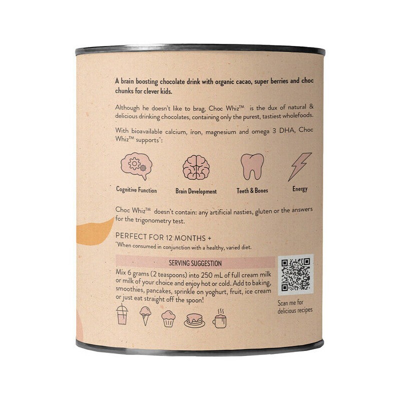 Nutra Organics Choc Whiz, 125g