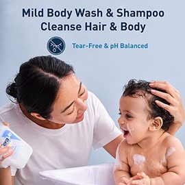 CeraVe Baby Wash & Shampoo | 2-in-1 Tear-Free Baby Wash for Baby Skin & Hair | Fragrance, Paraben, Dye, Phthalates & Sulfate Free for Baby Bath| Baby 