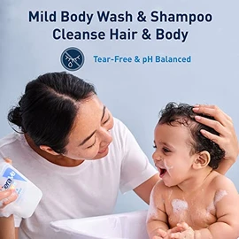 CeraVe Baby Wash & Shampoo | 2-in-1 Tear-Free Baby Wash for Baby Skin & Hair | Fragrance, Paraben, Dye, Phthalates & Sulfate Free for Baby Bath| Baby 