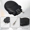 Extendable Cable Lock, 75 cm Steel Cable Luggage Lock, Combination