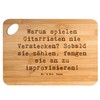 Mr. & Mrs. Panda Bamboo Chopping Board with Saying Guitar