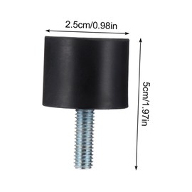 BUGUUYO 4 Pcs Anti-Vibration Rubber Mounts for Motors Compressors Pumps Heavy-Duty Shock Absorbers Noise Reduction Isolators Sturdy Rubber Feet