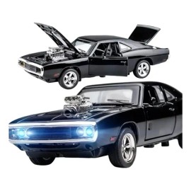 Coleccion Escala Coche Challenger Con Luz Y Sonido Base 1:32