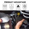 ZENWORYS 2PCS Car Exhaust Manifold Bolts,M10x1.5mm Exhaust Bolts and Nuts