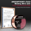 ARCCAPTAIN MIG Welding Wire, MIG Wire ER70S-6 2Lbs Gas Solid