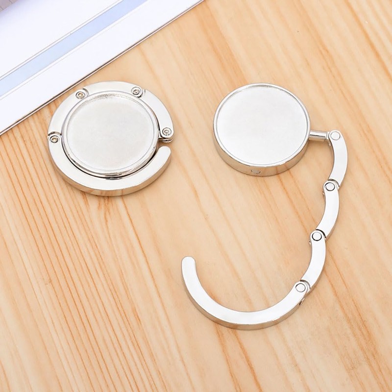 BinPhorm Handbag Hooks for Table,2 PCS Folding Portable Purse Hooks