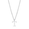 Philip Jones Sterling Silver Initial T Necklace