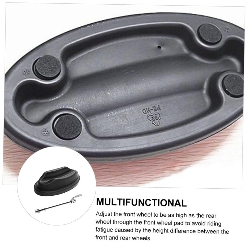 BIUDECO Bike Wheel Support Pad 2pcs Front Wheel Riser Blocks