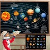 Crtiin 70 Pcs Giant Magnetic Solar System Planet Magnetic for