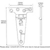 2 Pcs Marine Grade Stainless Steel 316 T-Shape Deck Closet