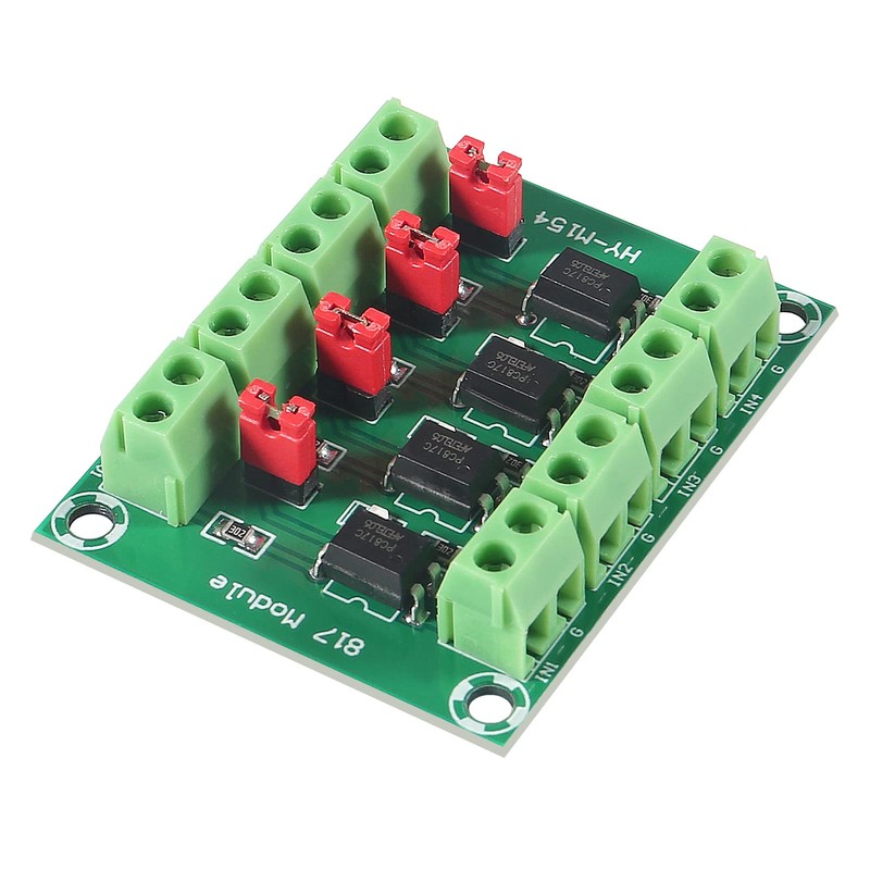 ALMOCN 4 Channel Optocoupler PC817 Insulation Board Voltage Converter Adapter