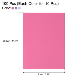 MECCANIXITY 30PCS Light Purple Deep Purple Rose Purple Color Cardstock, 8" x 12" Origami Cardstock Paper Sheets for Printing, DIY Drawing, Art Crafts Supplies