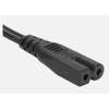 Tekit Polarized 90 Degree US 2-Prong (Nema 1-15P) to Dual