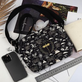 CMNIM FourthW Book Merch Gifts Fourth Dragon Crossbody Bag Dragon Rider Fans Gifts Empyrean Book Series Gift Bookish Merch (F Wing H CB)