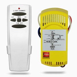 Ventilador de techo Control remoto Universal Kit para CFL y bombillas luz estándar