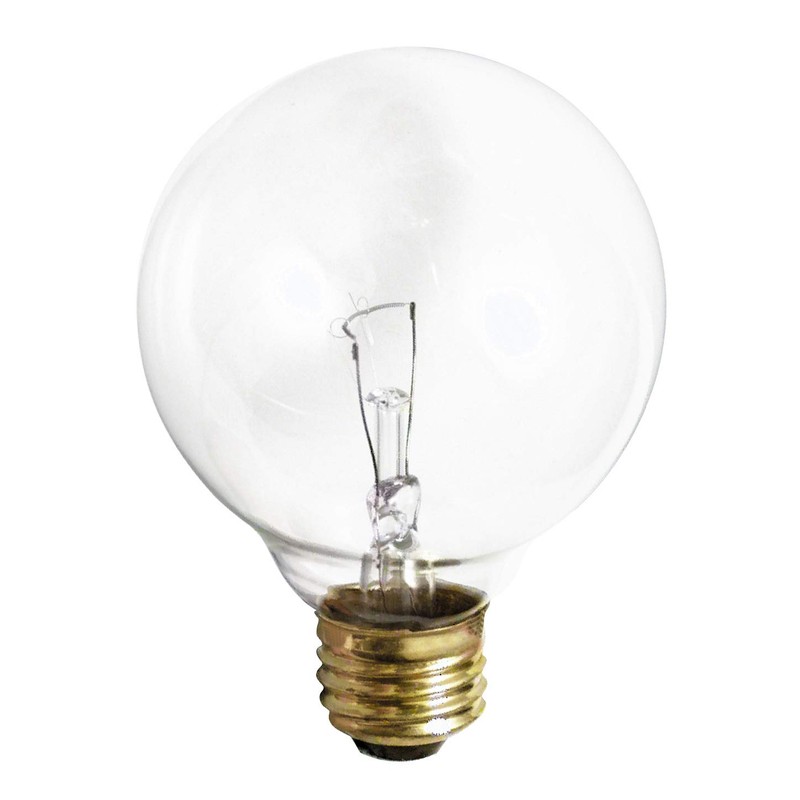 (4 Pack) G25 Incandescent Incandescent Light Bulb 2700K Soft Light,