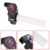 JIAYAN 7/8" Motorcycle Visual Twist Throttle Grip Kit with Transparent