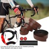 2Pcs Cycling PU Leather EVA Handlebar Belt Road Bike AntiSlip