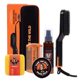 Kit De Aseo Para Barba Tame The Wild Con Cepillo Térmico