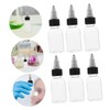 Hohopeti 10pcs Transparent Pet Ink Bottles with Leakproof Portable Sample