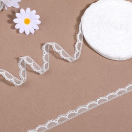 Nastro in pizzo bianco vintage, 30 metri, accessorio da cucito, nastro decorativo per cucito, confezioni regalo, matrimoni e decorazione di abiti
