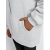 Trendy Queen Womens Half Zip Oversized Sweatshirts Casual Pullover Long