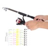 Telescopic Fishing Rod and Reel Combo Kit with Lure Outdoor
