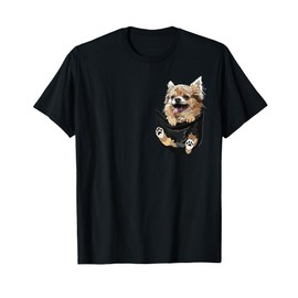 Chihuahua In Pocket Chihuahua Long Haired Chiwawa Dog Lover T-Shirt