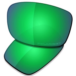 Saucer Premium Replacement Lenses for Oakley Fives Squared OO9238 Sunglasses High Defense - Jade Green Polarized