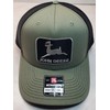 Richardson John Deere Black Patch on Richardson 112 Trucker Hat