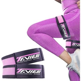 Occlusion Bands for Women Glutes &amp; Hip Building, Blood Flow Restriction Bands BFR Bundle Booty Bands, Best Fabric Resistance Bands for Exercising Your Butt, Squat, Thigh, Fitness - Color: Pink