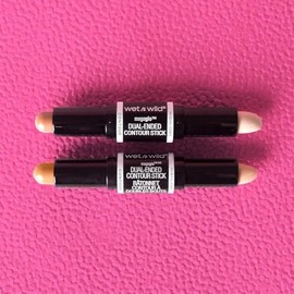 MegaGlo Dual barra de contorno e Iluminador para cara,base multiusos, corrector ojeras, bronzer, contour suave y natural, Bronzer con aplicador en... 