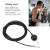 Fitness Gym Replacement Cable, Black Replacement Gym Cable for Homes