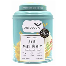 Tea People Luxury English Breakfast Loose Tea Caddy 125g