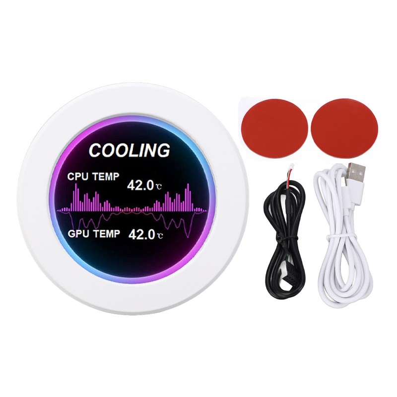 2.1in Round IPS LCD Display 360 Degree Rotation 480x480 Watercooler