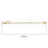 BEADIA 14K Gold Plated Extender Chains 75mm 20pcs Smooth Heart