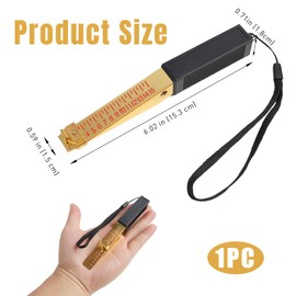 Door Gap Measuring Tool 1-15mm Fire Door Gap Gauge Checker Engineering Feeler Gauges for House Engineering Inspection Flatness Clearance Measuring Tool Ruler for Home & Professional Use (0.5mm)