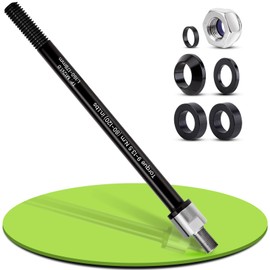 ACIELANNA Thru Axle with Bicycle Axle Adapter, M12 x 1.75 mm Thru Axle Adapter, Adjustable Shaft Length, Thru Axle Compatible with Most Bicycle Trailer Couplings